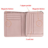 Royal Bagger Genuine Leather Trifold Short Wallets, Multi-card Slots Card Holder, Classic Textured Women's Coin Purse 1756