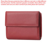 Royal Bagger Portable Trifold Short Wallets, Genuine Leather Coin Purse, Fashion Multiple Slot Card Holder 1869